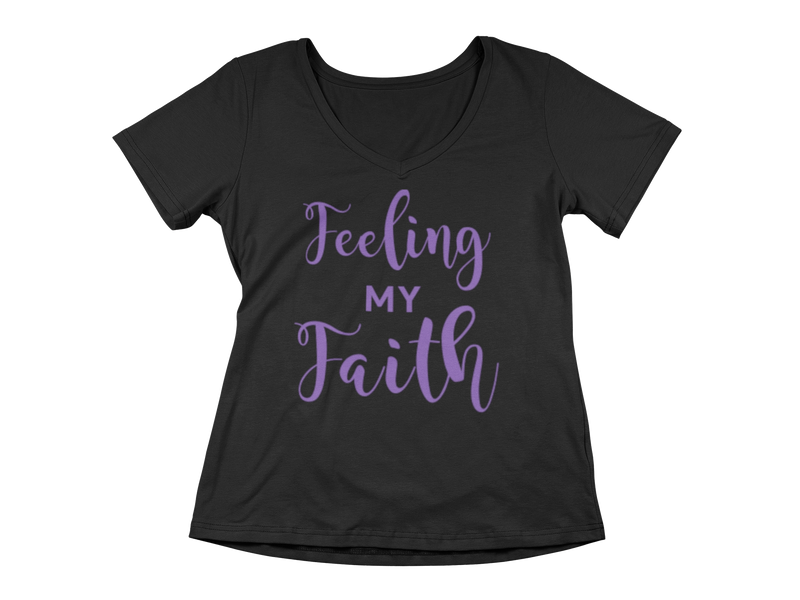 Feeling My Faith "V" T-Shirt